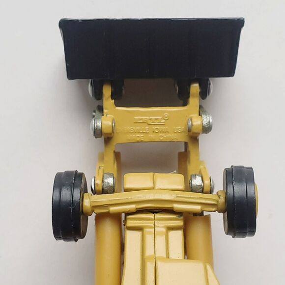 Vintage ERTL Ford Tractor Backhoe Loader 1:64 Diecast Metal 555B Yellow - Picture 11 of 15